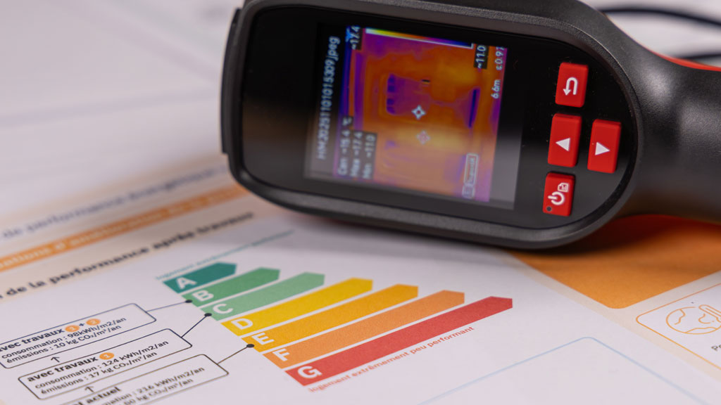 Propriétaire consultant un rapport de diagnostic avec le diagnostiqueur sur tablette